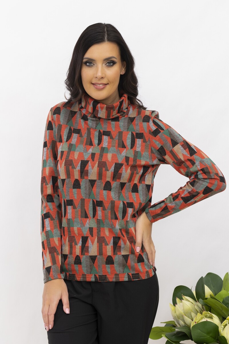 Свитер, Разноцветный;терракотовый/коричневый/серый
Свитер, Разноцветный;терракотовый/коричневый/серый