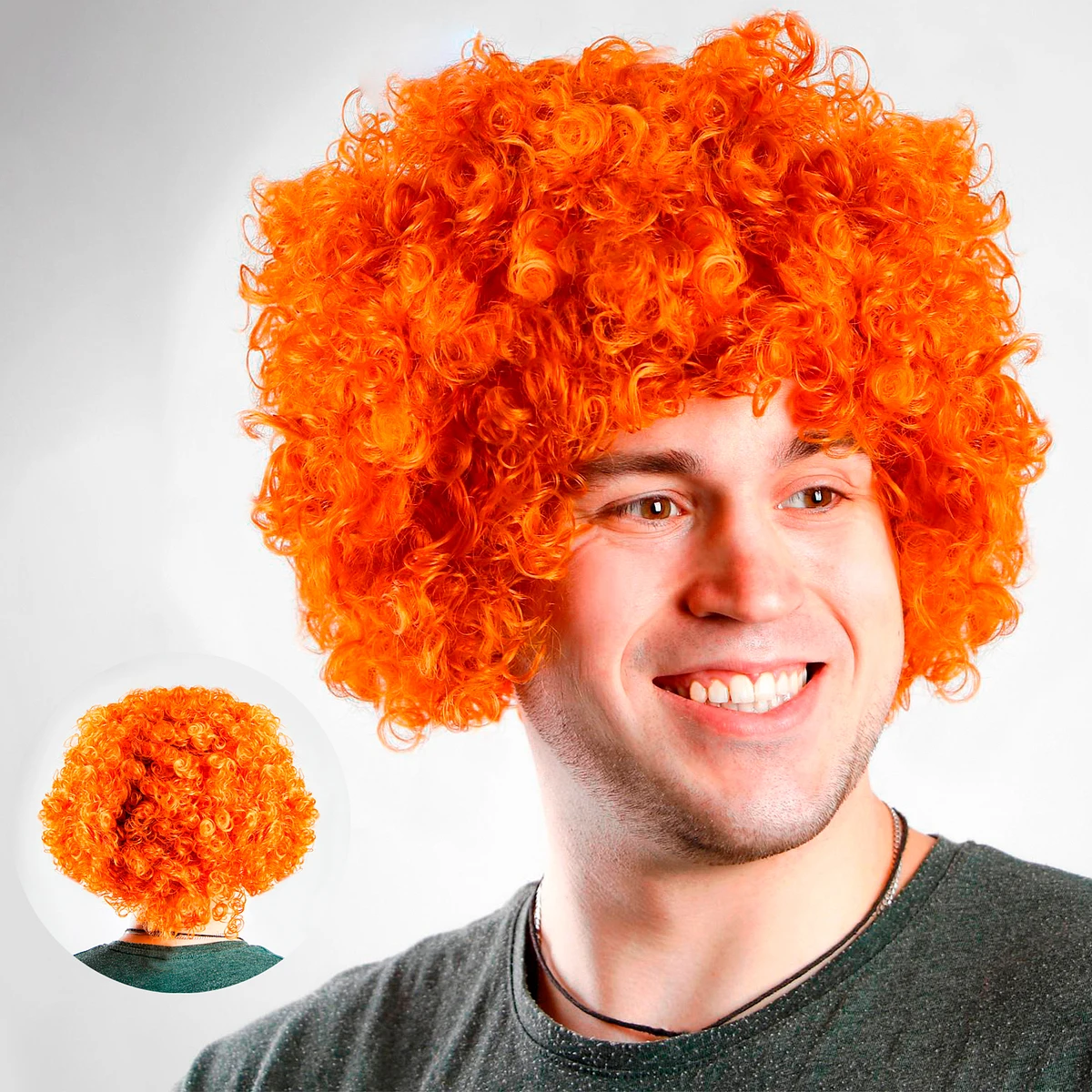 Карнавальный парик, Оранжевый
Карнавальный парик, Оранжевый