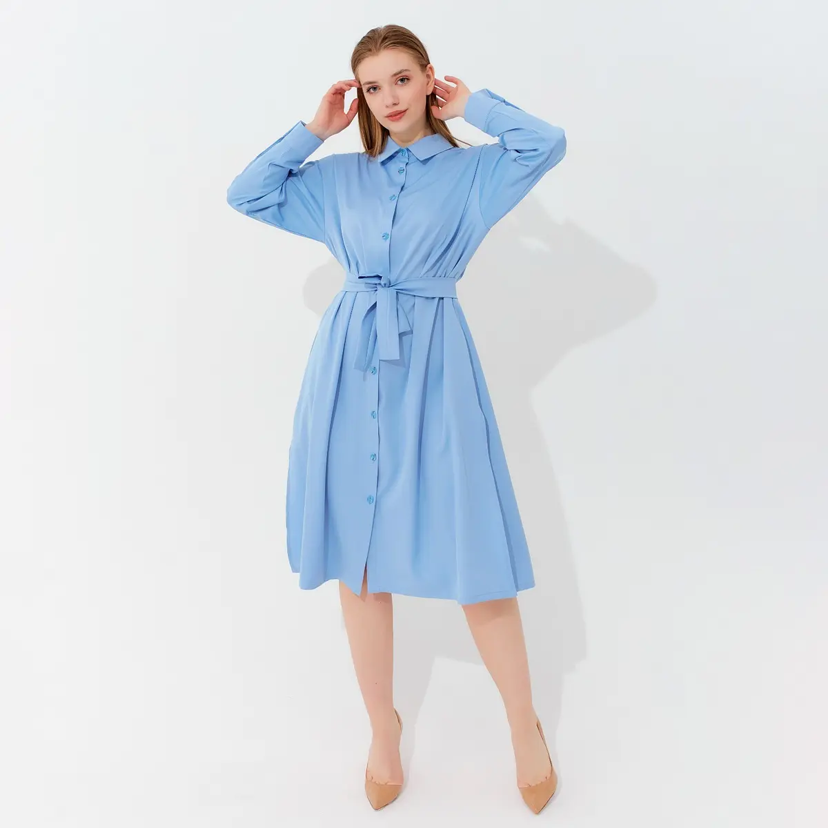 Платье, Голубой
Платье, Голубой