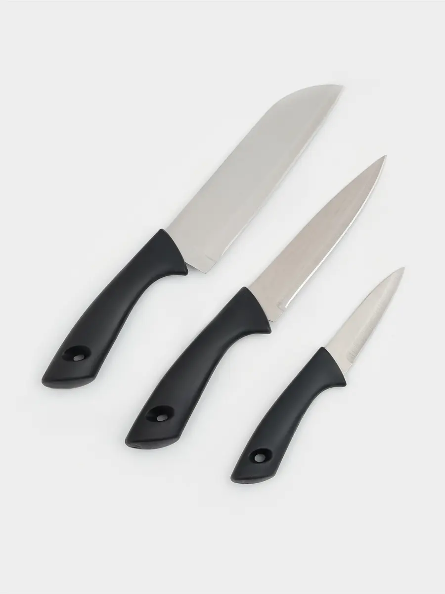 Набор кухонных ножей, Черный
Набор кухонных ножей, Черный