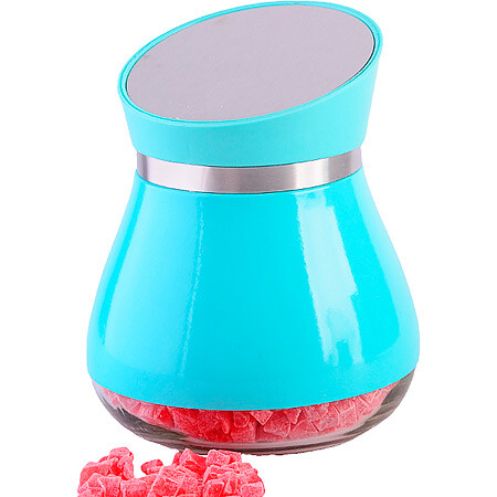 Банка для сыпучих продуктов, Бирюзовый
Банка для сыпучих продуктов, Бирюзовый