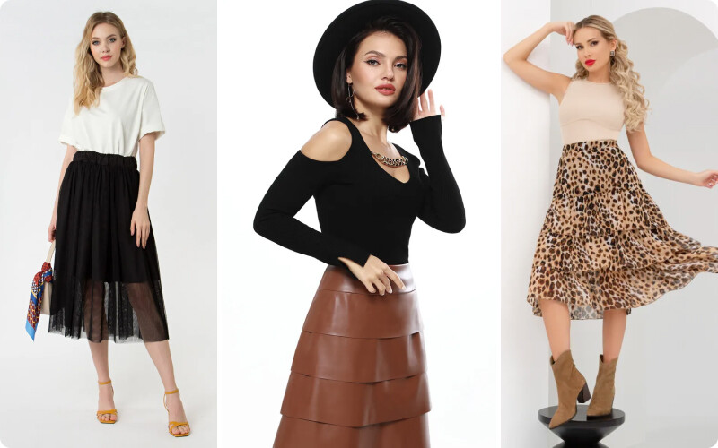 С чем носить атласную юбку миди – модные образы и тренды года | Блог компании Leomax