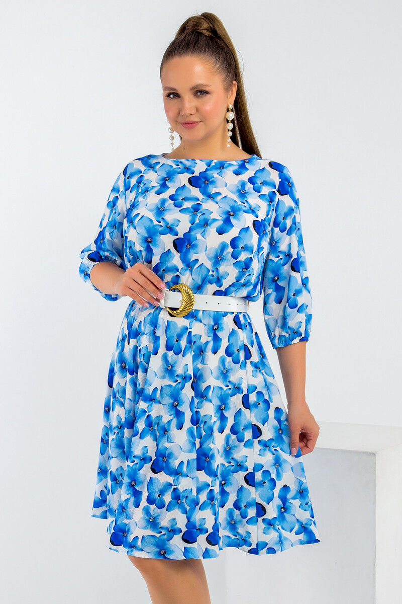 Платье Liza Fashion, размер 44, цвет разноцветный 0208411 - фото 4