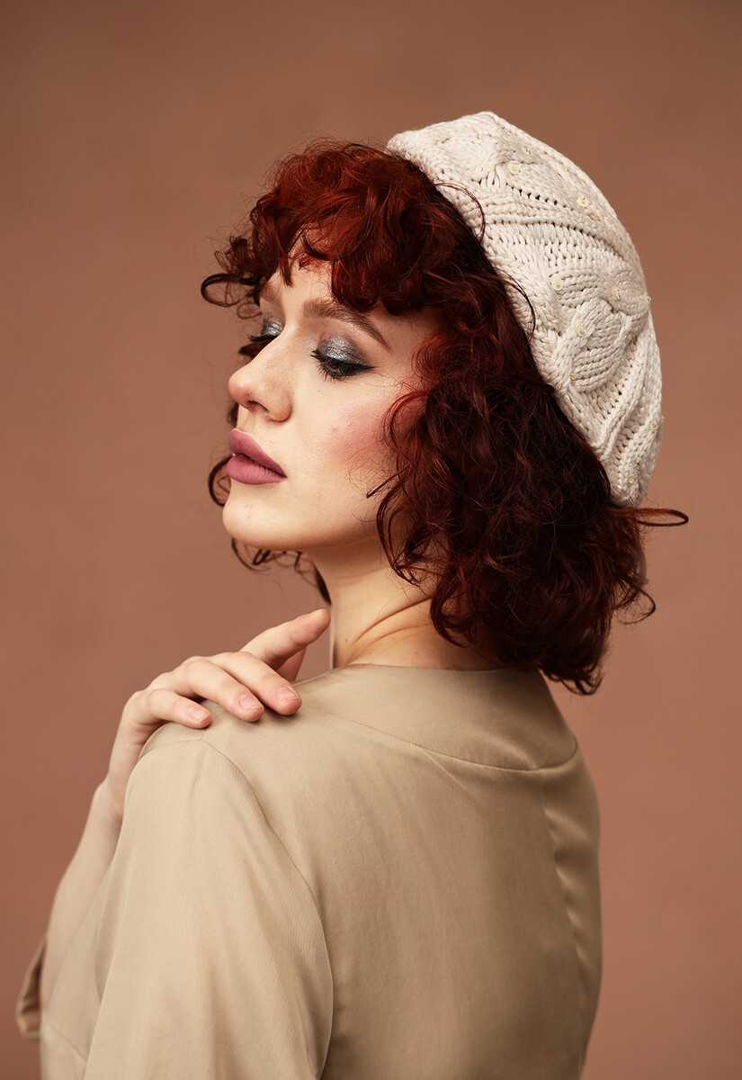 Шапка Dimma Fashion Studio 0272523 Бежевый  Фото 4