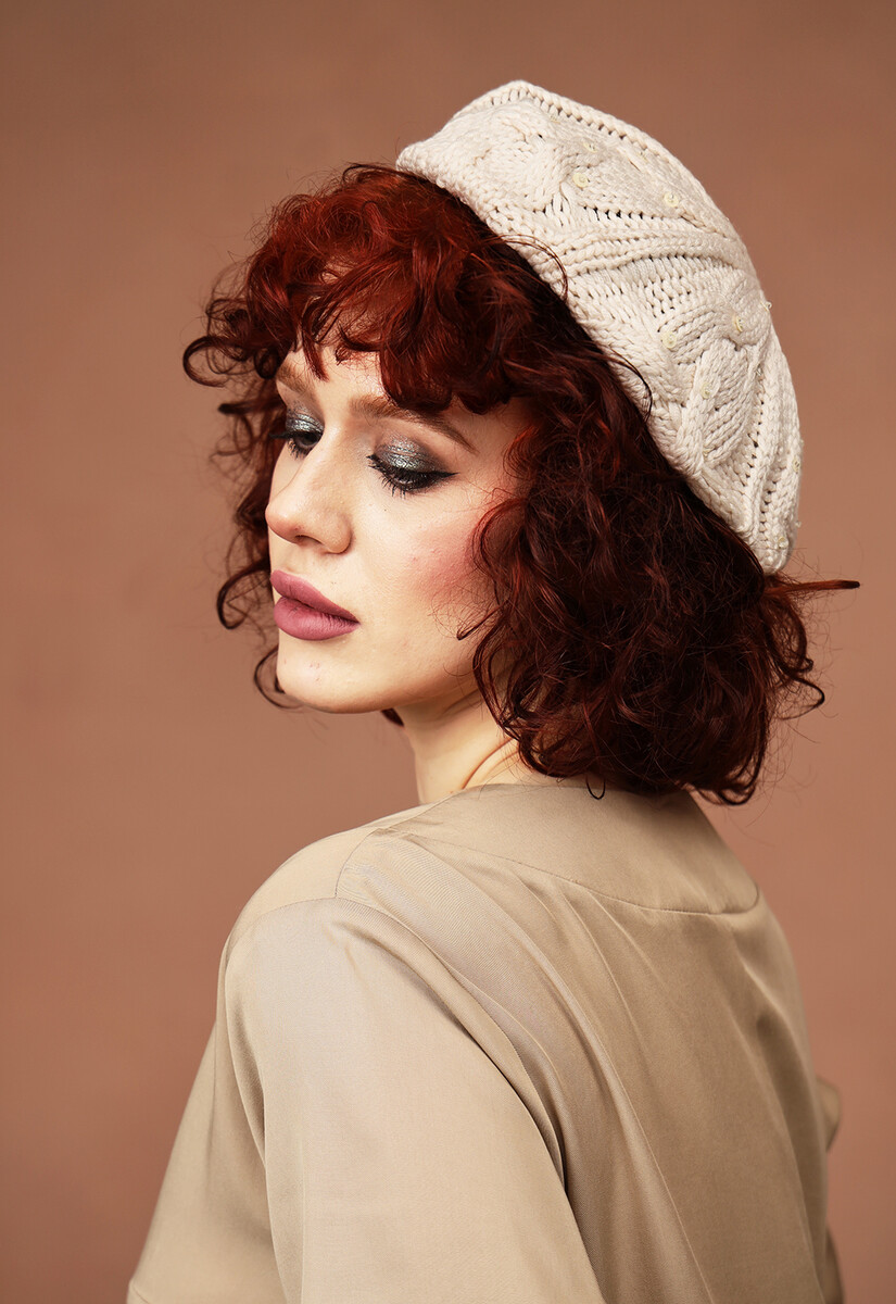 Шапка Dimma Fashion Studio 0272523 Бежевый  Фото 3