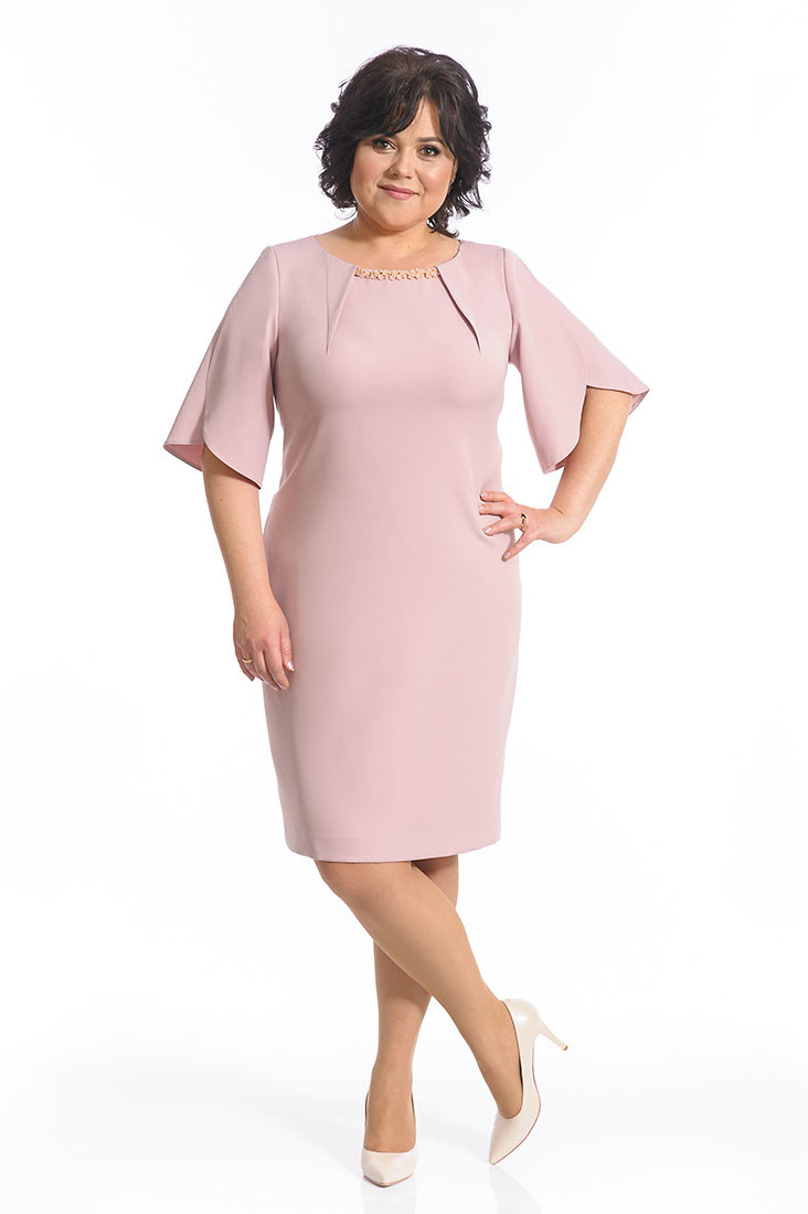 Платье Merlis, размер 52, цвет розовый 0309546 - фото 1