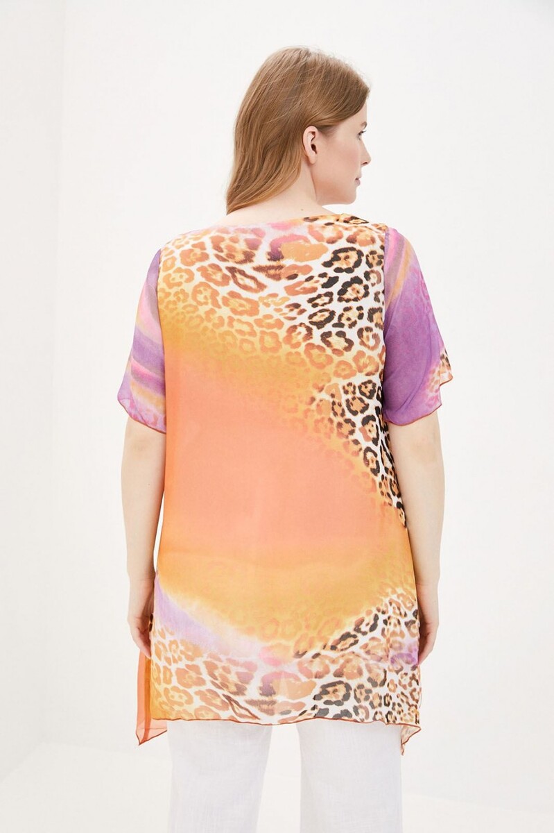 Блузка Amarti, размер 60, цвет оранжевый 0339925 - фото 3