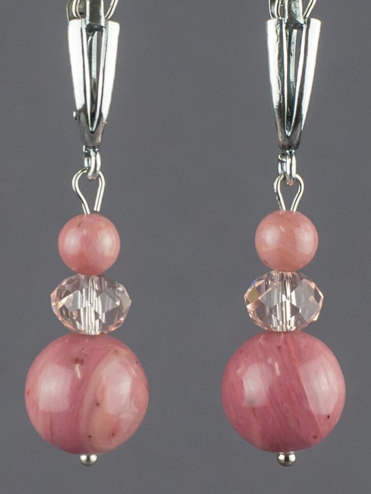 

Серьги, Розовый