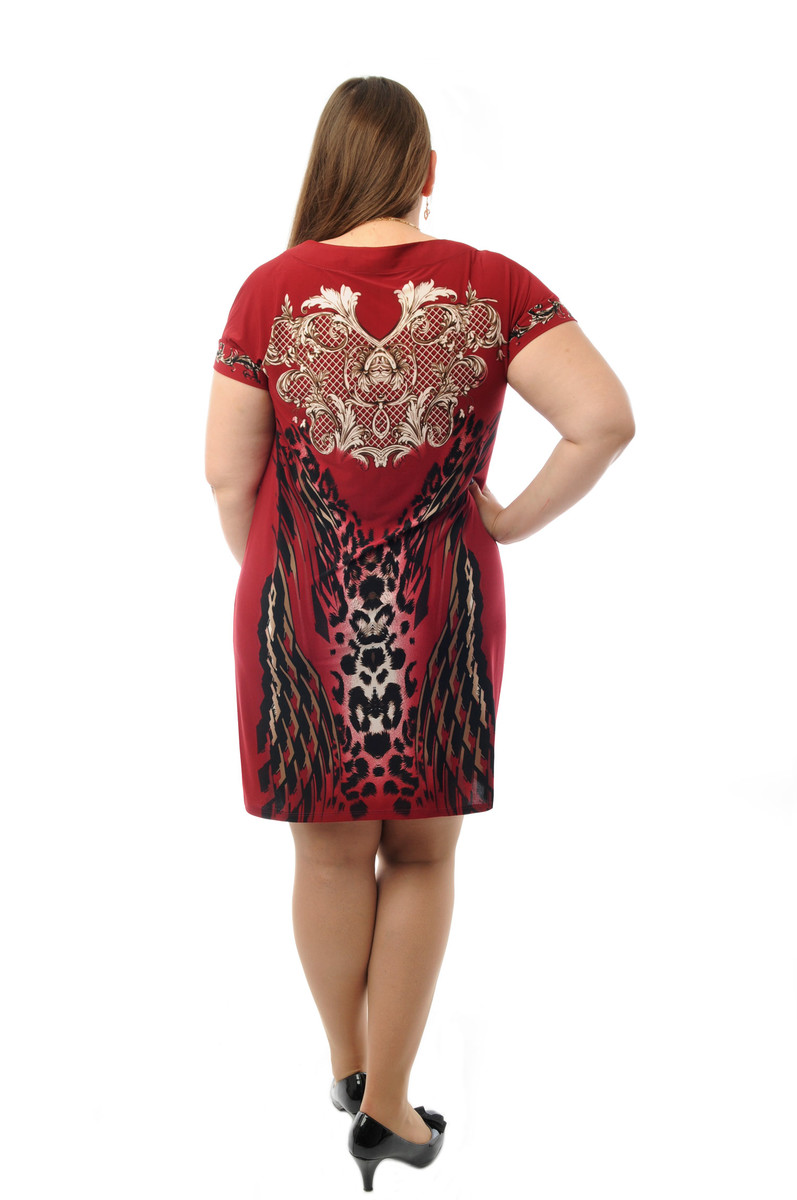 Платье Dream World, размер 54, цвет бордовый 0348947 - фото 5