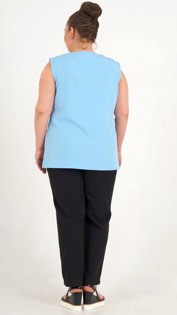 Блуза Malina, размер 44, цвет голубой 0358471 - фото 3