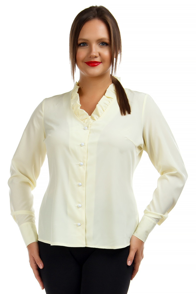 Блузка Liza Fashion, размер 54, цвет желтый 0367013 - фото 1