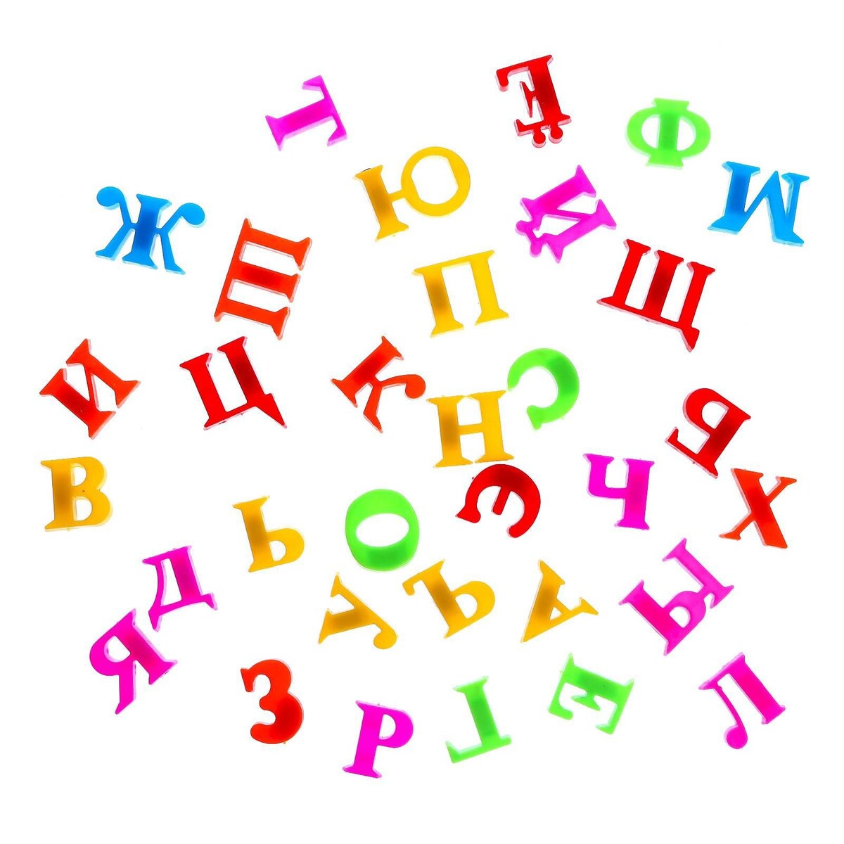 

Обучающий набор магнитные буквы с карточками, Разноцветный