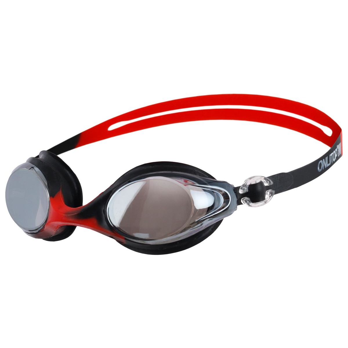 Очки для плавания, взрослые, цвет красный ONLITOP