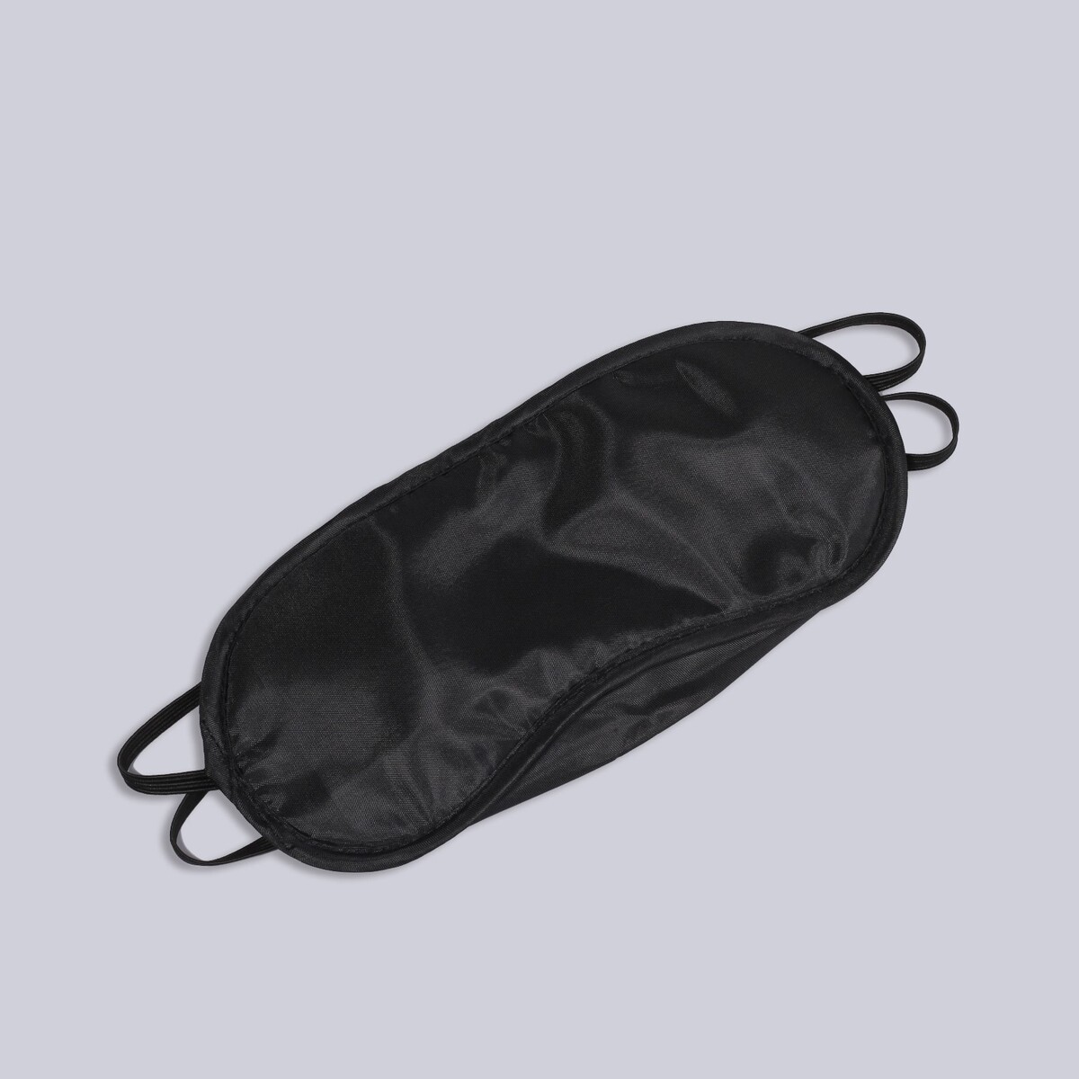 Маска для сна с носиком, двойная резинка, 18 × 8,5 см, цвет черный маска для сна сатиновая двойная резинка 19 × 8 5 см