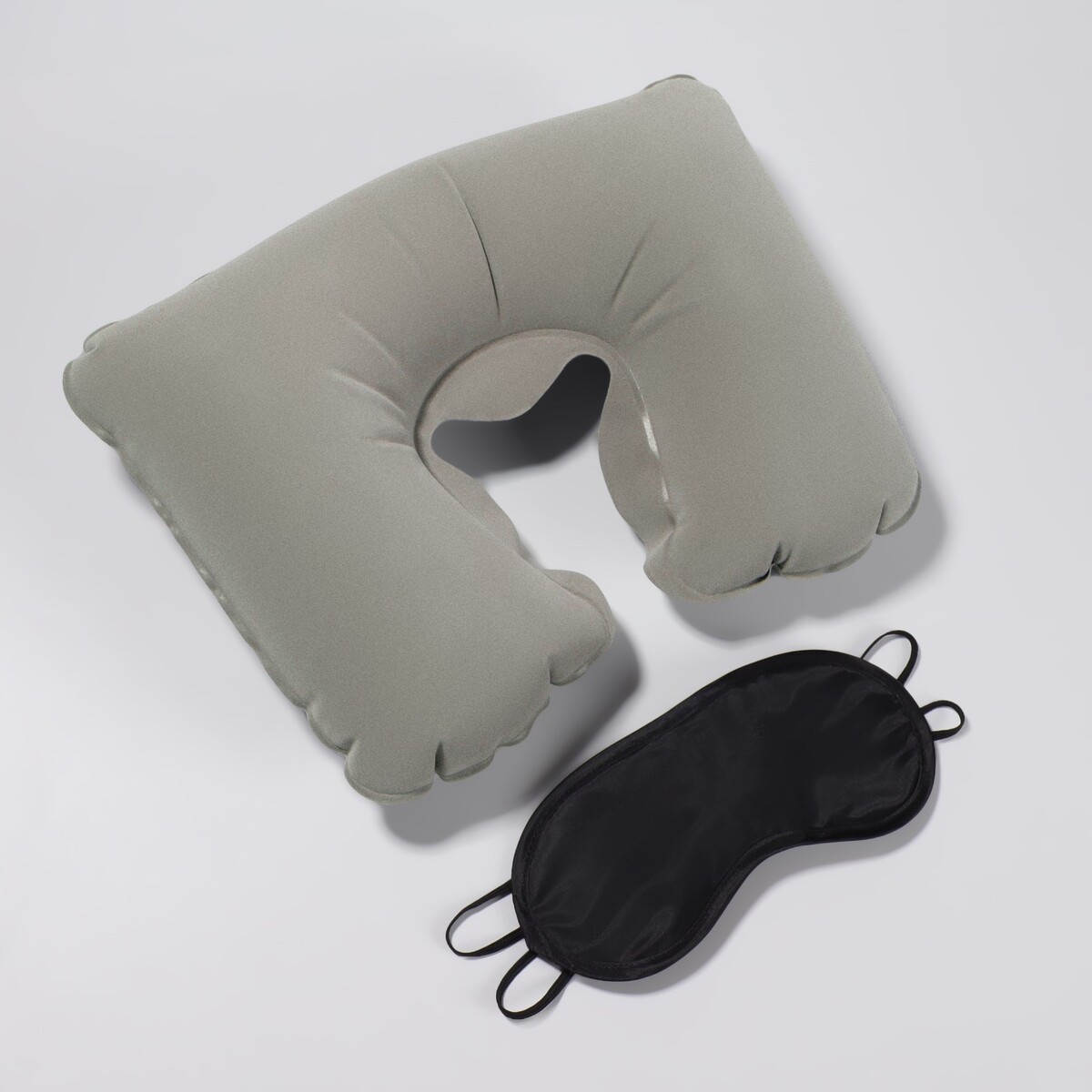 Набор путешественника: подушка для шеи, маска для сна набор для плавания взрослый sportex маска трубка пвх e39226 желтый