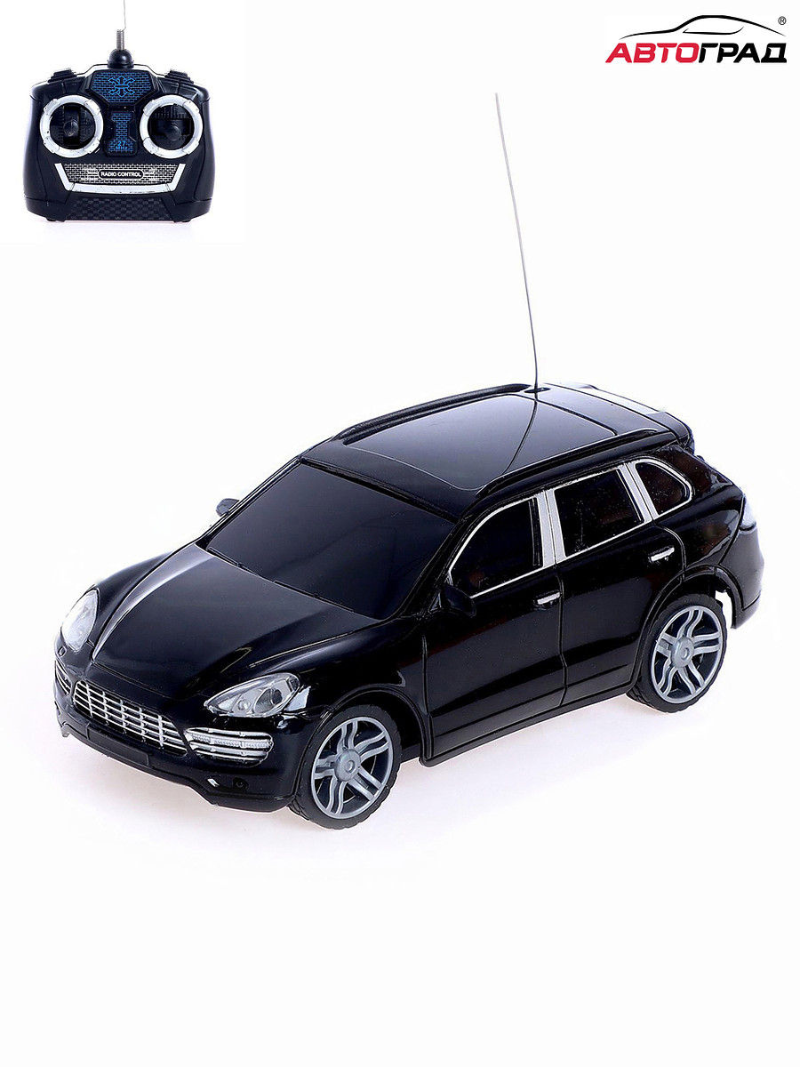 

Машина на радиоуправлении, работает от батареек, цвет черный