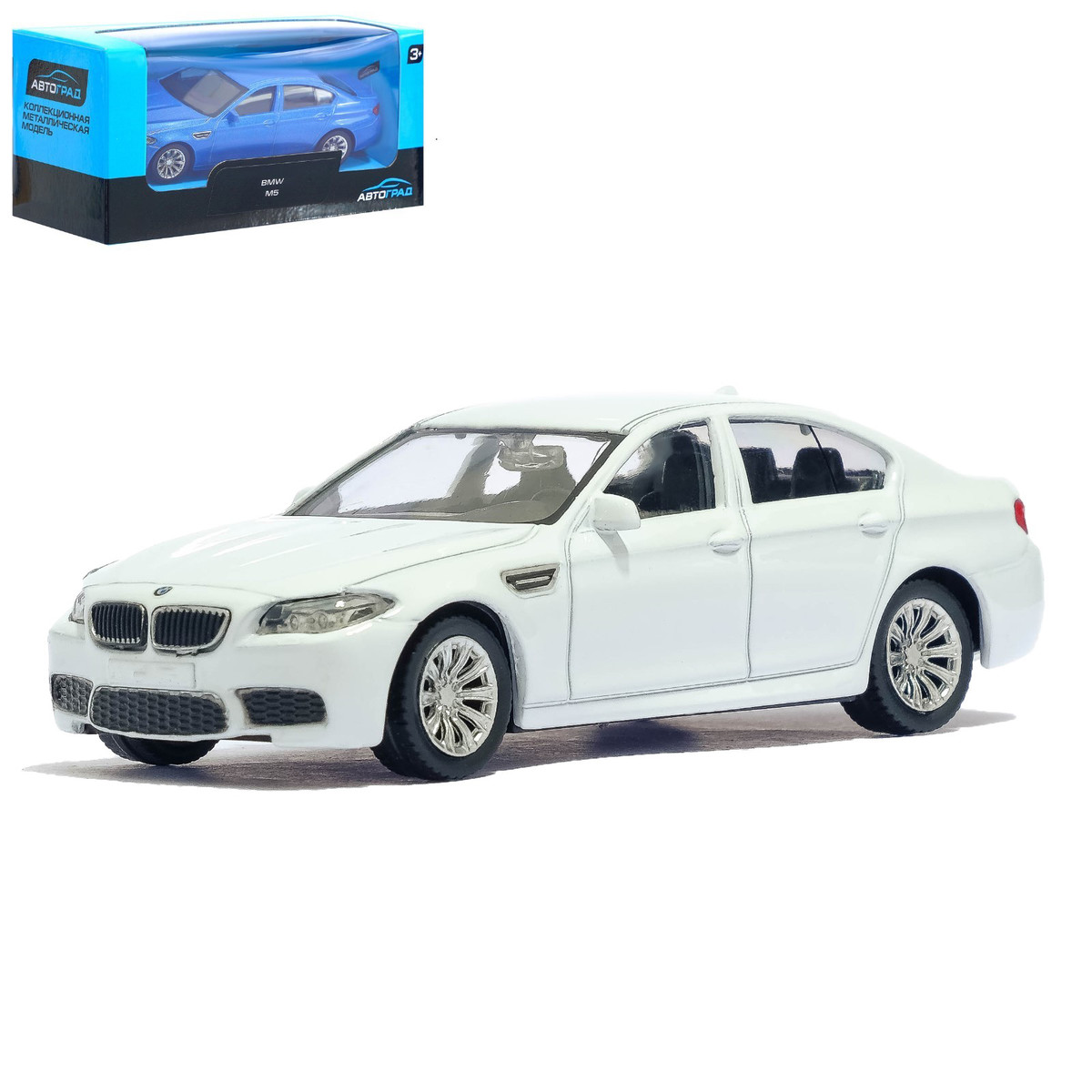 Машина металлическая bmw m5, 1:43, цвет белый Автоград 0448188: купить за  240 руб в интернет магазине с бесплатной доставкой