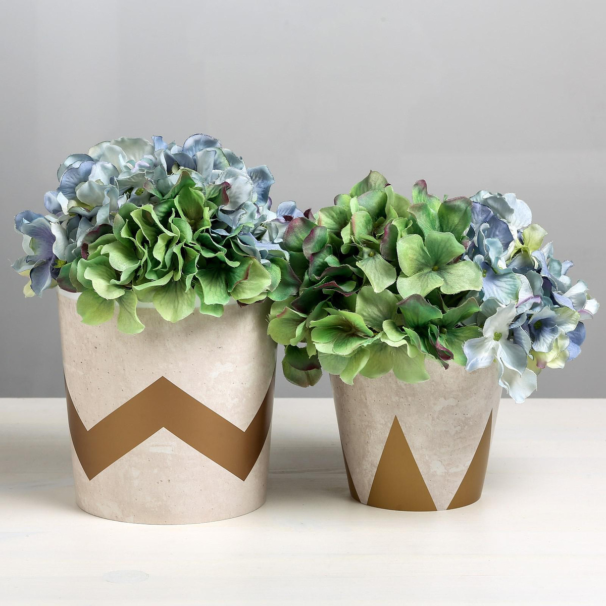 

Набор кашпо для цветов 2 в 1, Бежевый