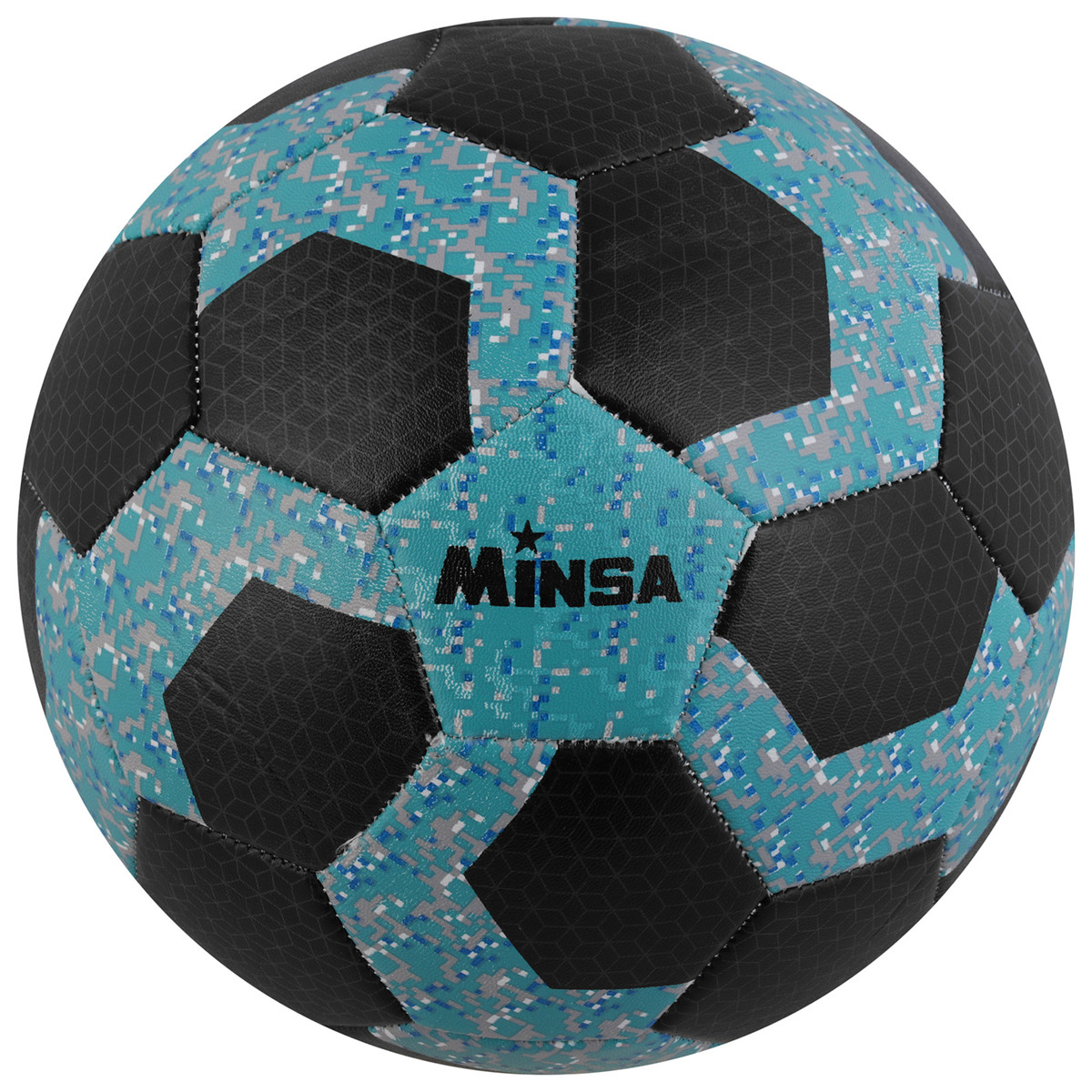Мяч футбольный minsa, размер 5, 32 панели, pvc, бутиловая камера, 260 г, MINSA