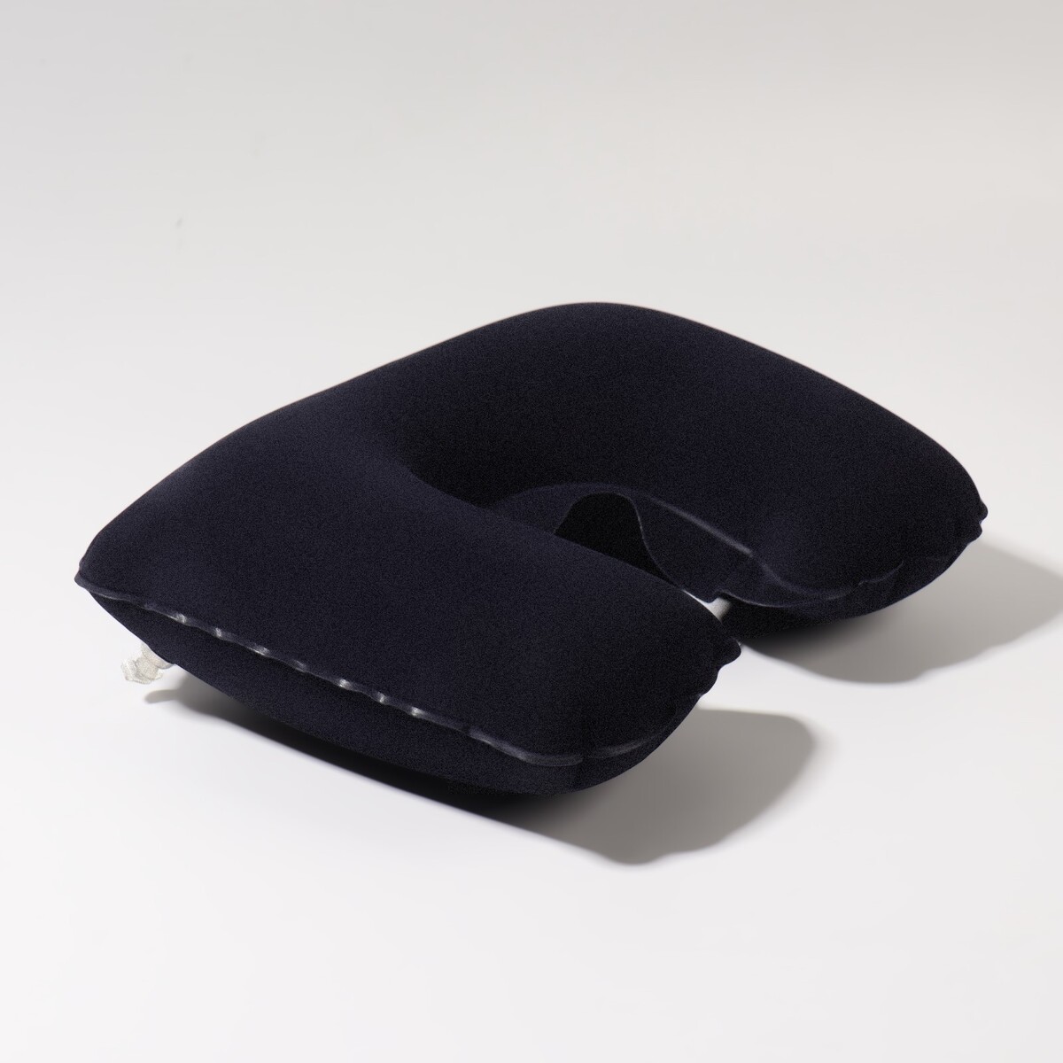 фото Подушка для шеи дорожная, надувная, 38 × 24 см, цвет синий onlitop