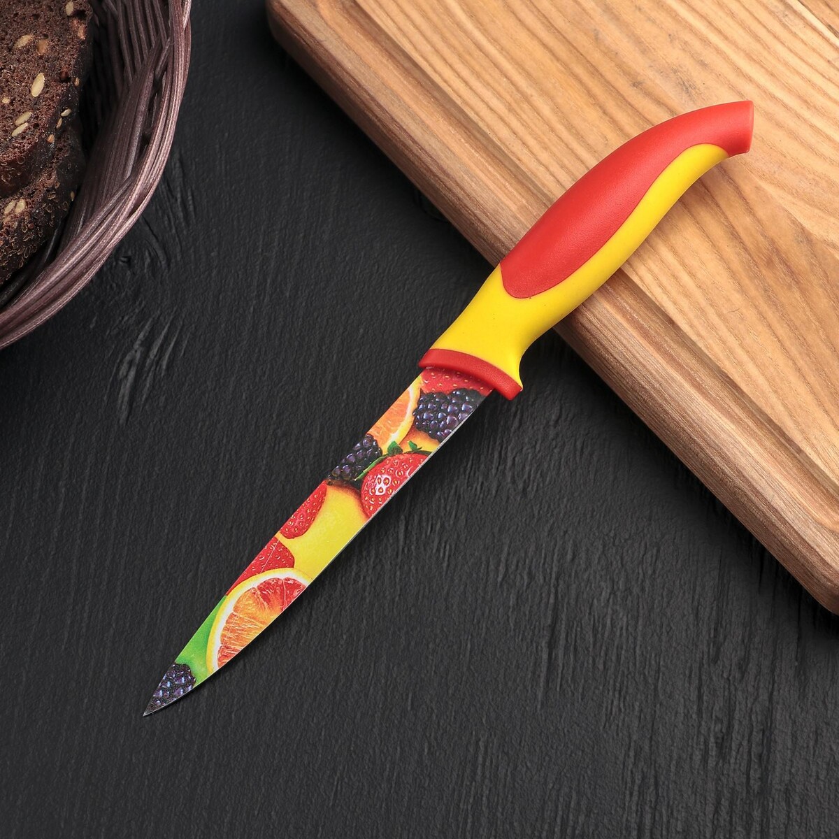 Нож кухонный с антиналипающим покрытием доляна нож кухонный с антиналипающим покрытием доляна