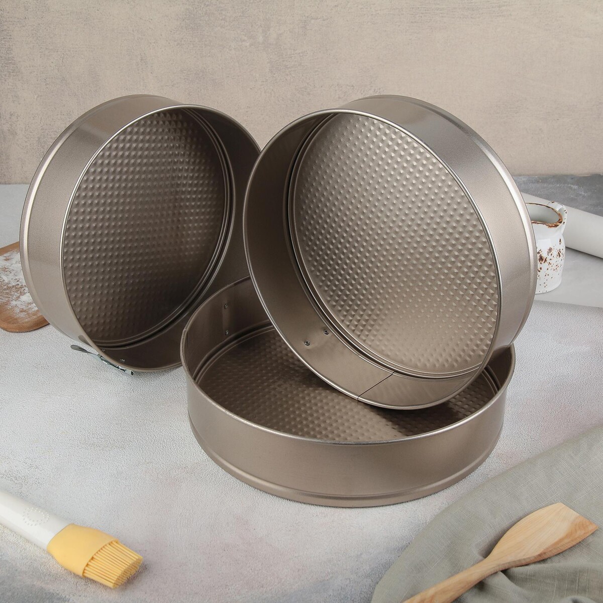 

Набор форм для выпечки доляна, Бежевый