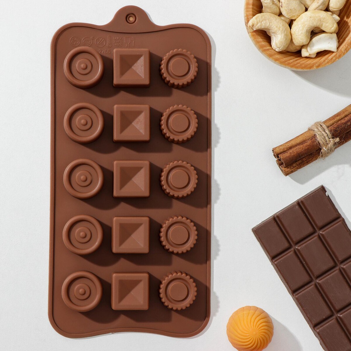 Форма для шоколада доляна точильный камень доляна 14 7 см микс