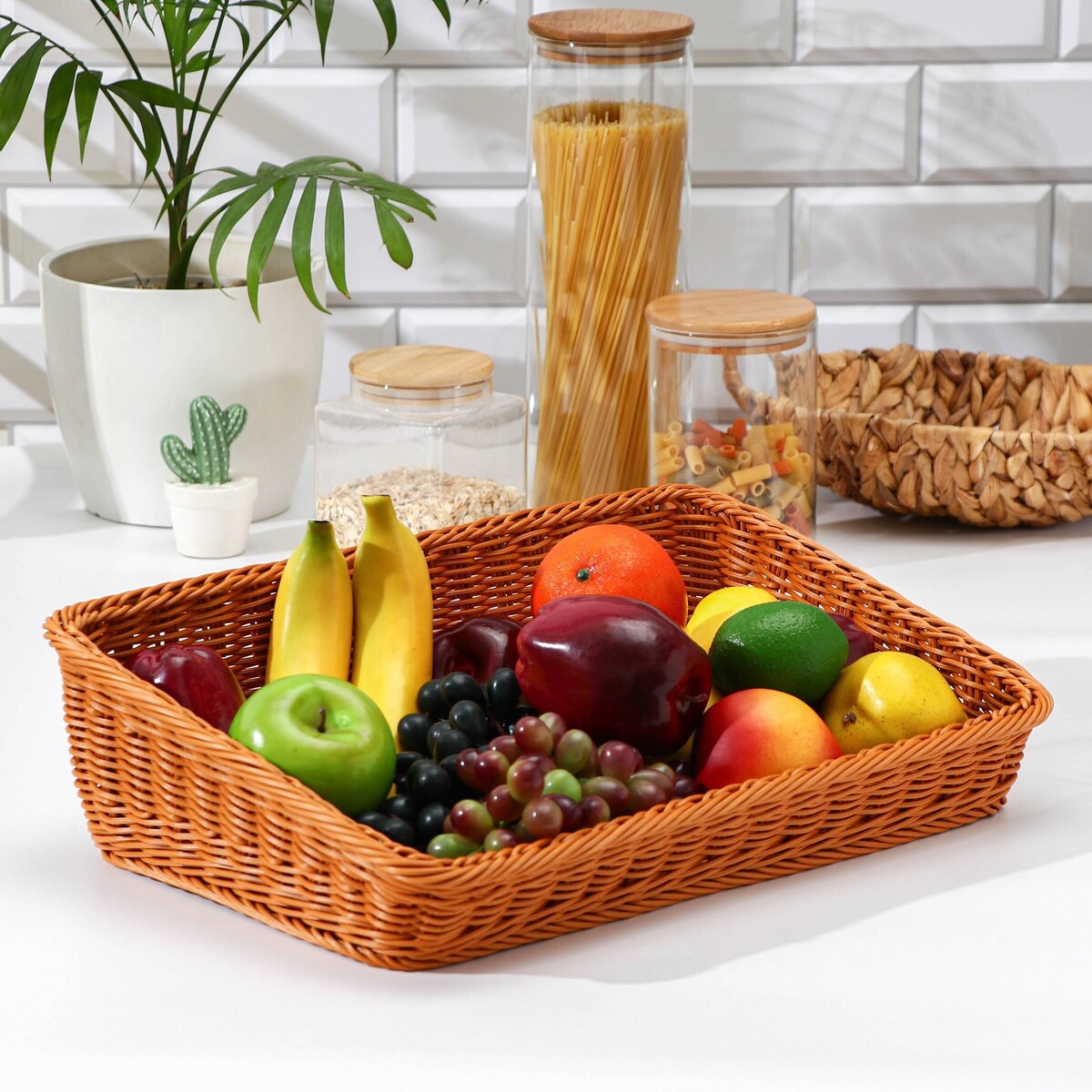 Корзина для фруктов и хлеба доляна, 45×29×12 см корзина для фруктов 24 см wmf lounge living