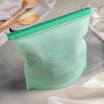 Силиконовый пакет zip lock доляна, 21,5×