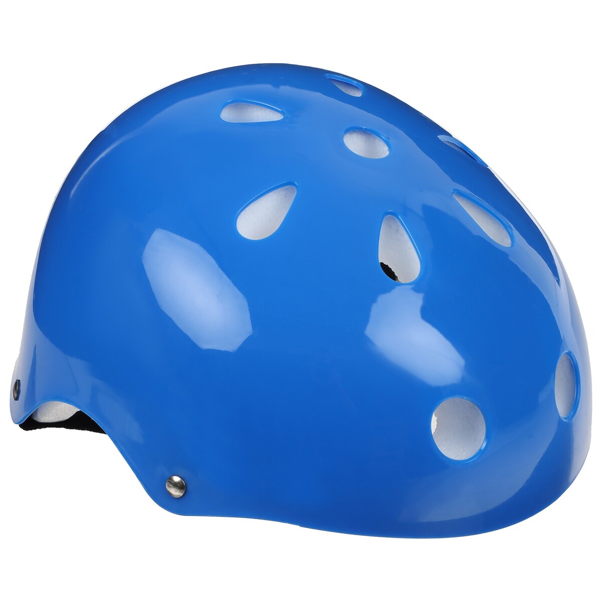 Шлем защитный детский, обхват 55 см, цвет синий ONLITOP