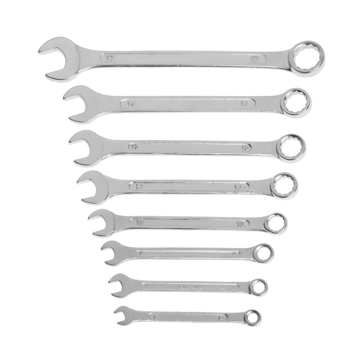 

Набор ключей комбинированных в холдере тундра, хромированные, 6 - 17 мм, 8 шт.