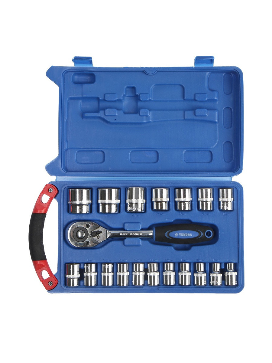 

Набор инструментов в кейсе тундра, автомобильный, 1/2