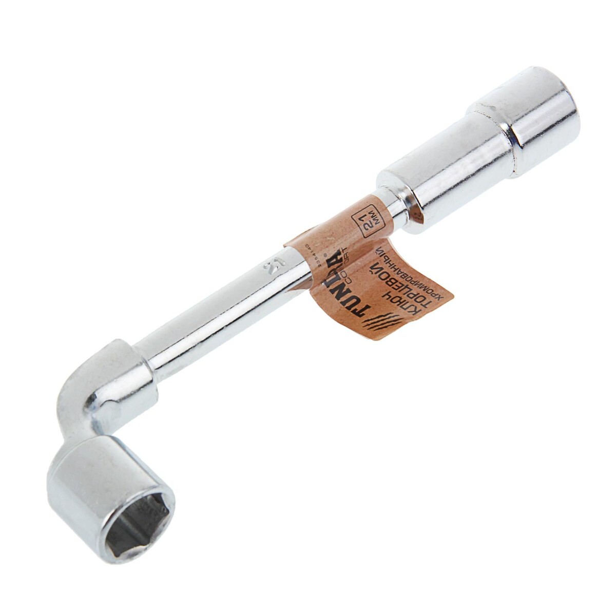 Ключ торцевой г-образный тундра, 21 мм ключ баллонный сервис ключ 77774 с длинной ручкой г образный кованый 22 x 375 мм