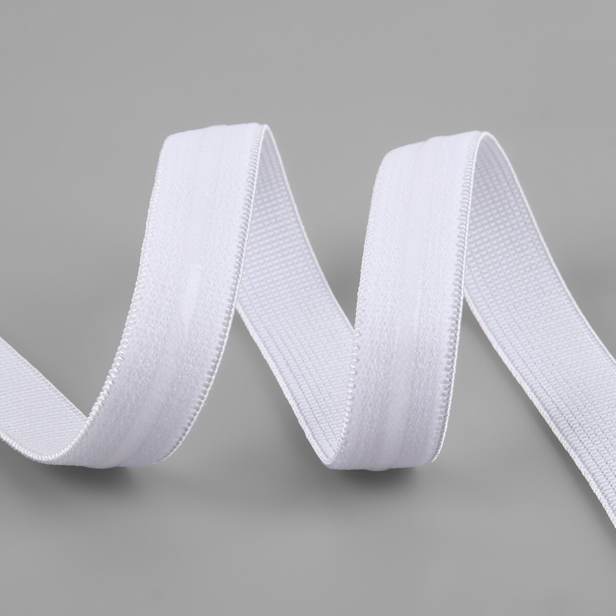 фото Резинка с силиконом, 15 мм, 10 ± 1 м, цвет белый арт узор