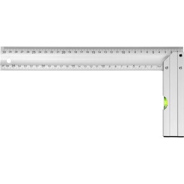 Угольник алюминиевый с уровнем тундра, 3