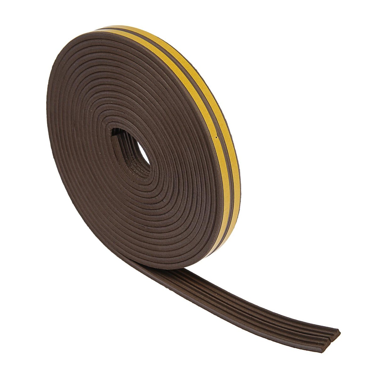 Уплотнитель резиновый тундра krep, профиль е, размер 4х9 мм, коричневый, в упаковке 10 м. звериный профиль