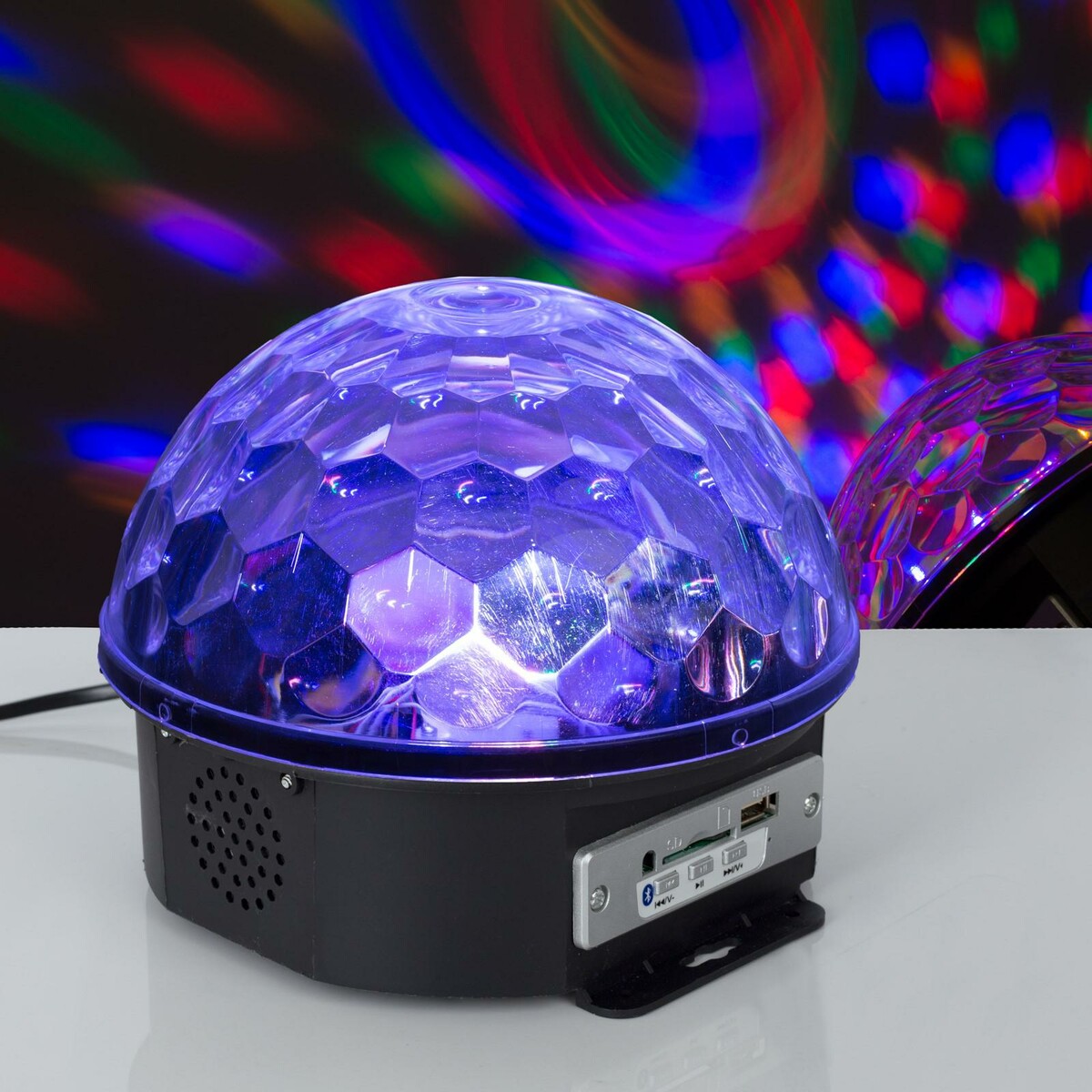 Световой прибор мини пульт дистанционного управления диско огни волшебный шар rgb светодиодный проектор сценического эффекта abs супер высокое я