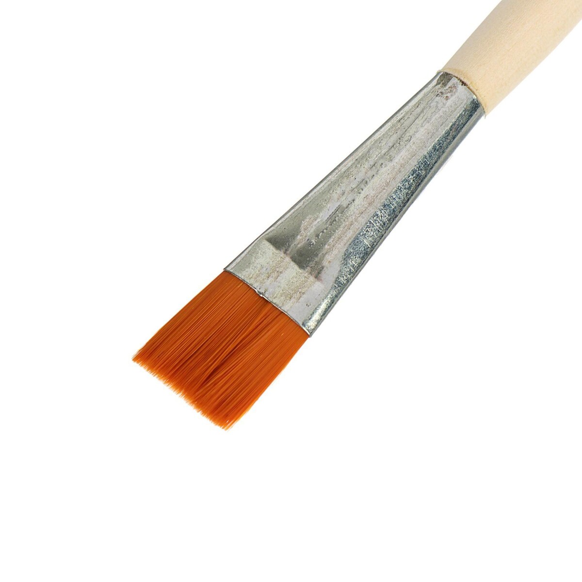 Кисть синтетика плоская №22 (ширина обоймы 22 мм; длина волоса 21 мм), деревянная ручка, calligrata фото