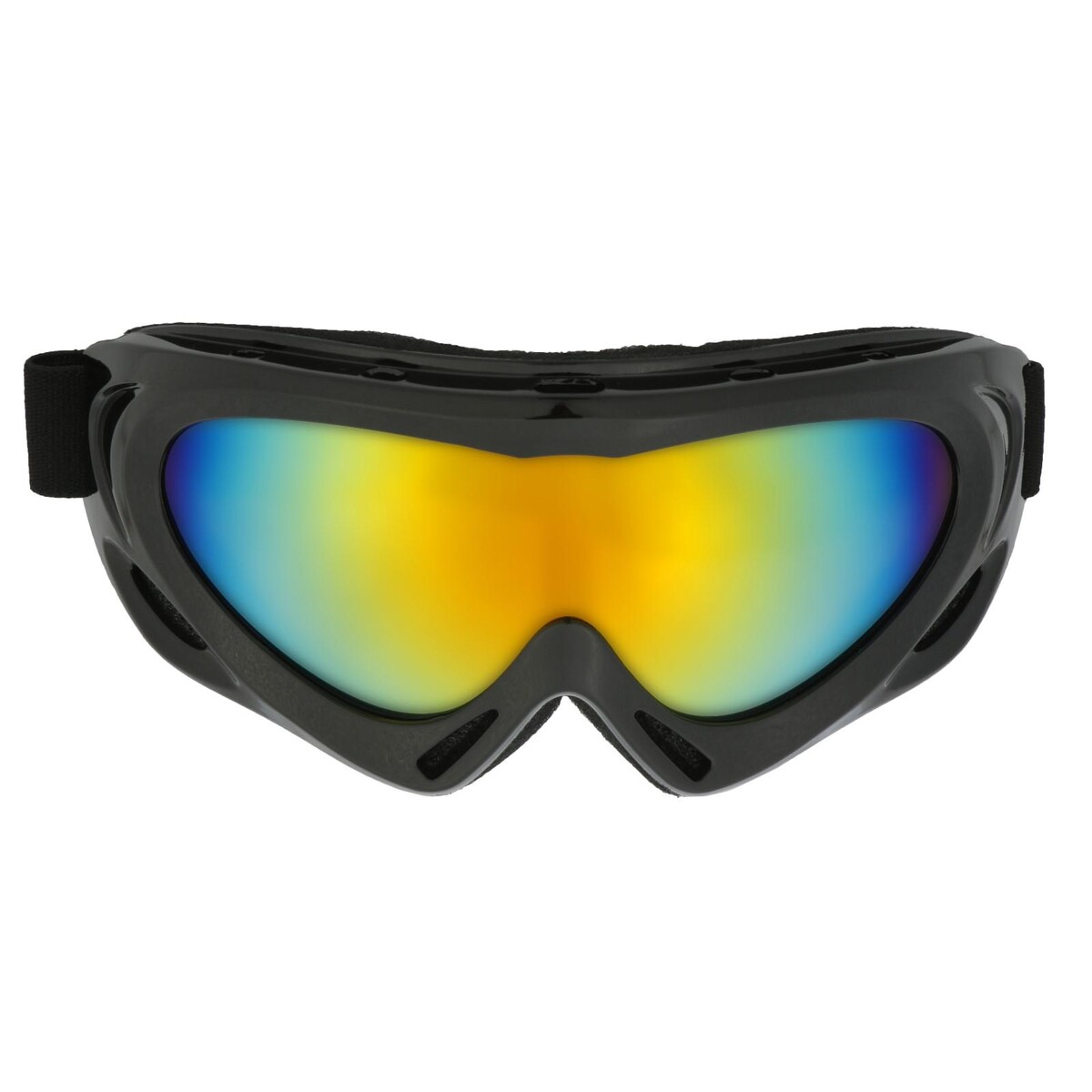 Очки для езды на мототехнике с доп. вентиляцией, стекло хамелеон, черные очки маска для езды на мототехнике разборные визор прозрачный