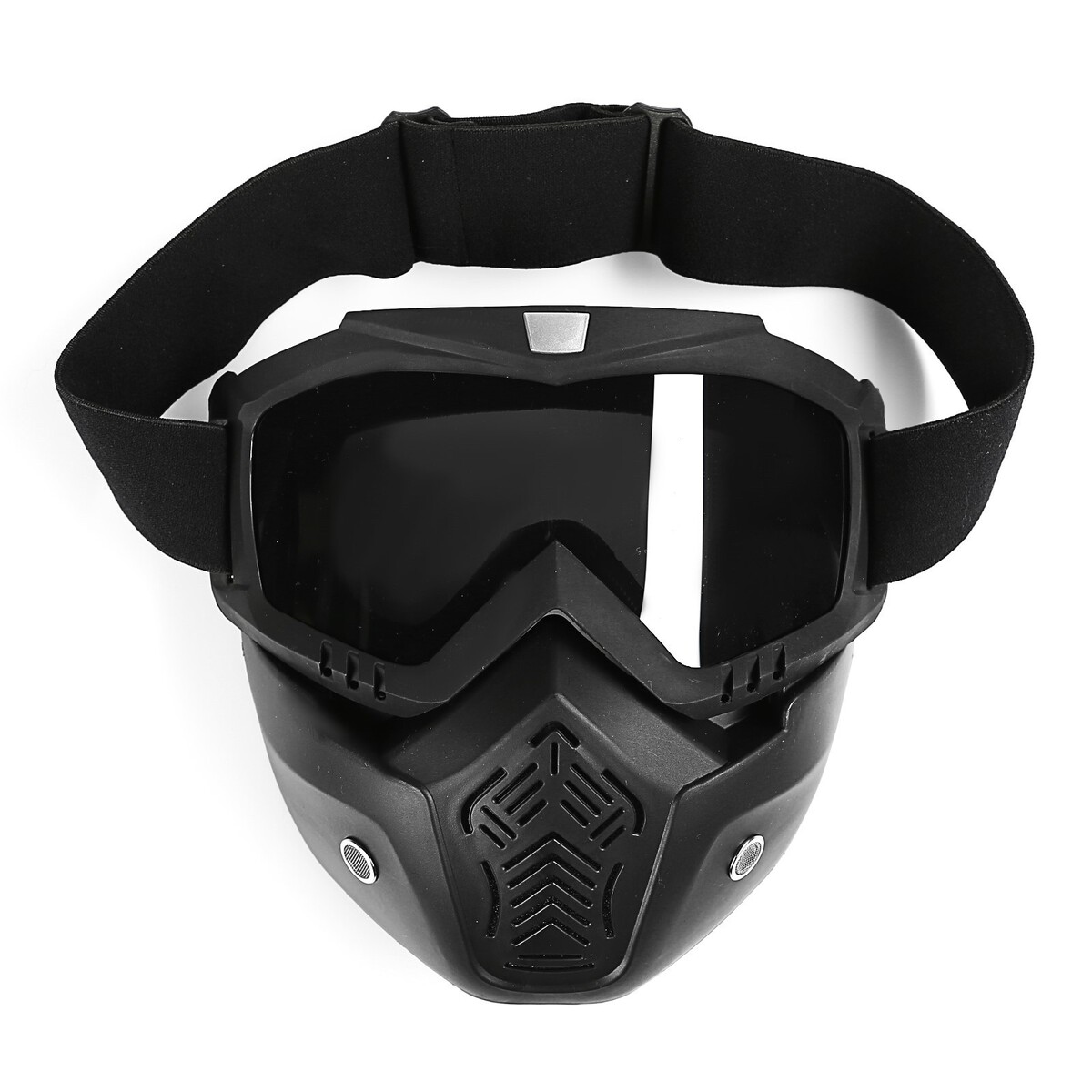 Очки-маска для езды на мототехнике, разборные, стекло с затемнением, черные очки маска со съемной защитой носа стекло прозрачное черные