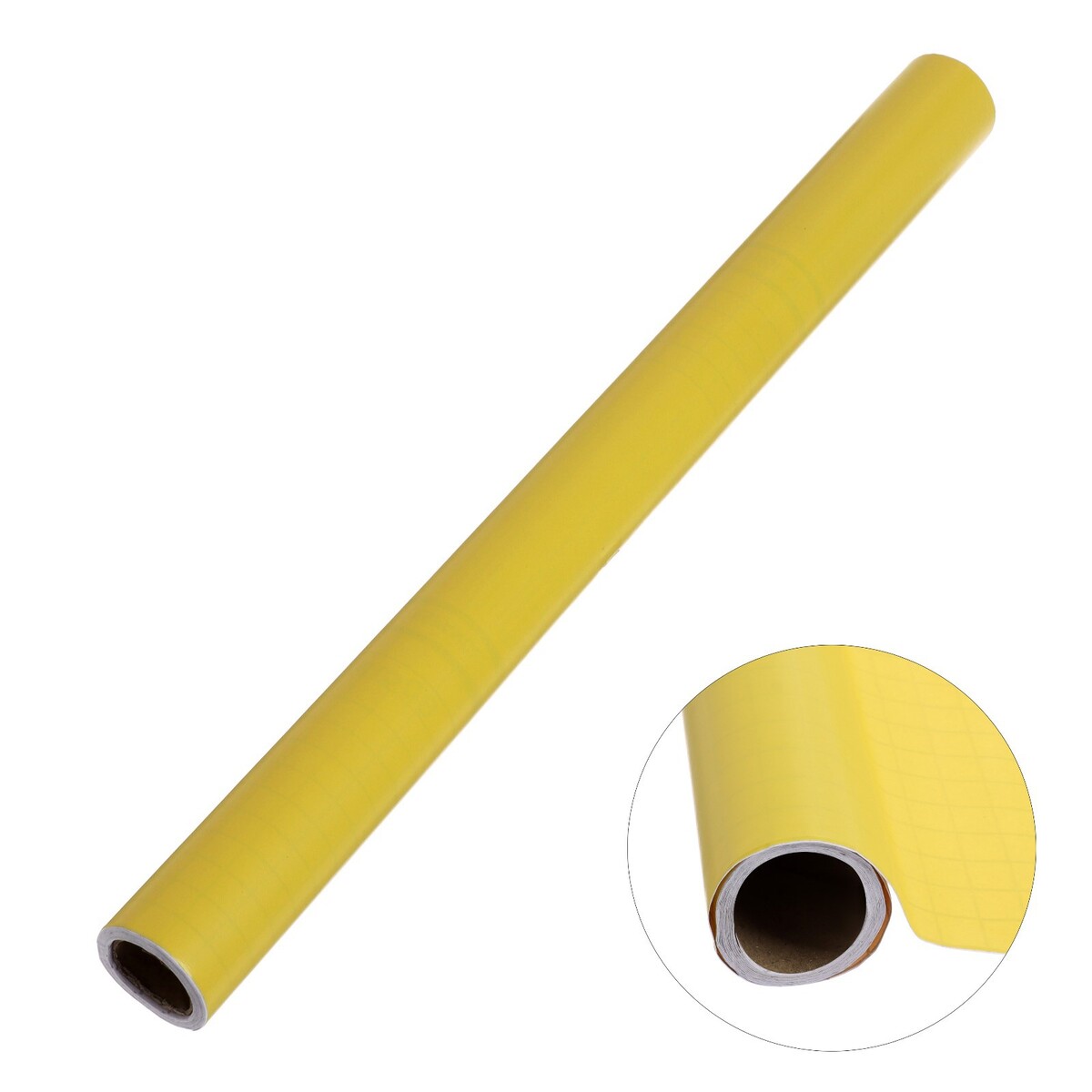 Пленка самоклеящаяся, желтая, 0.45 х 3 м, 8 мкр тяпка 170х50 мм с черенком желтая самозаточная d30 мм пленка сп