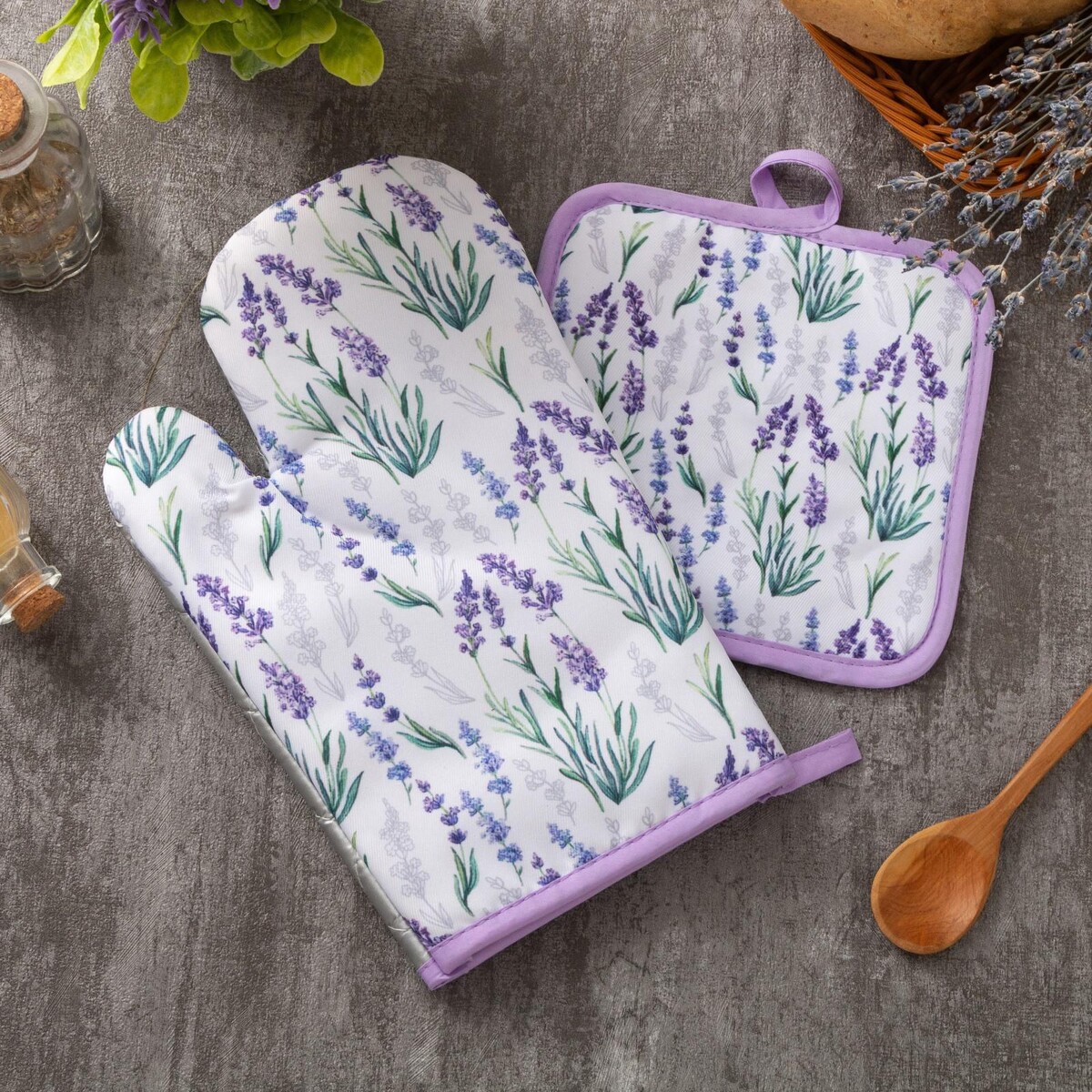 

Кухонный набор, Зеленый;белый;фиолетовый