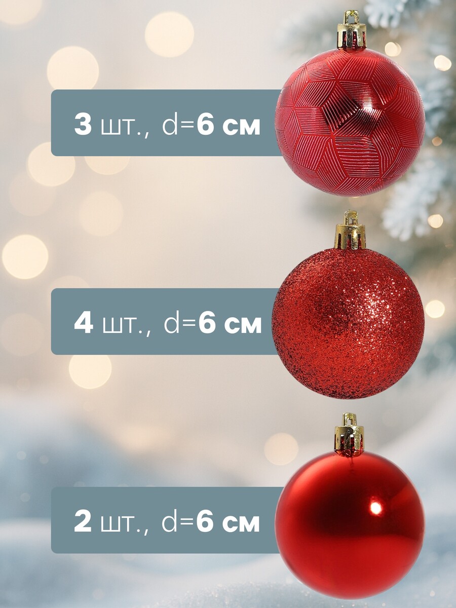 

Ёлочные игрушки, Красный