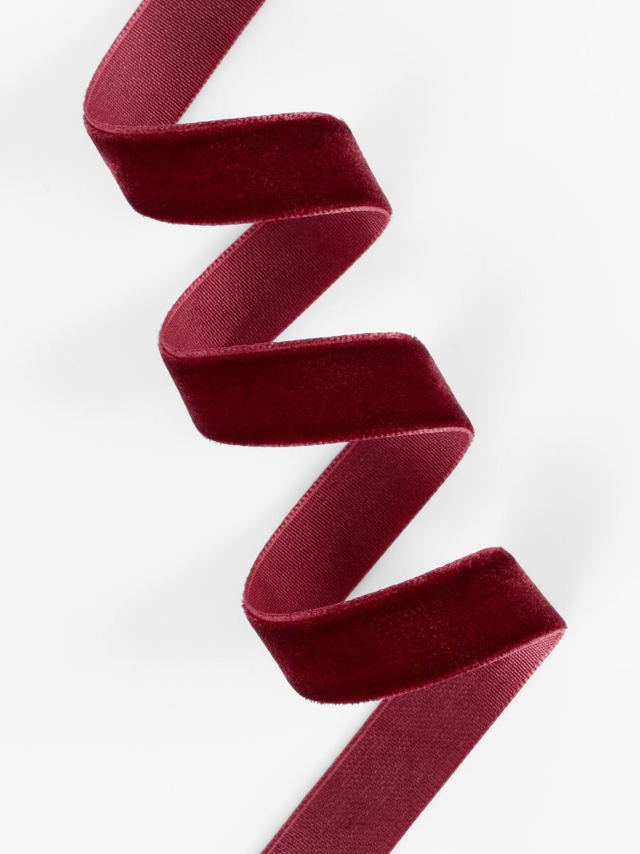 

Лента бархатная, 15 мм, 18±1 м, бордовая №43, Бордовый