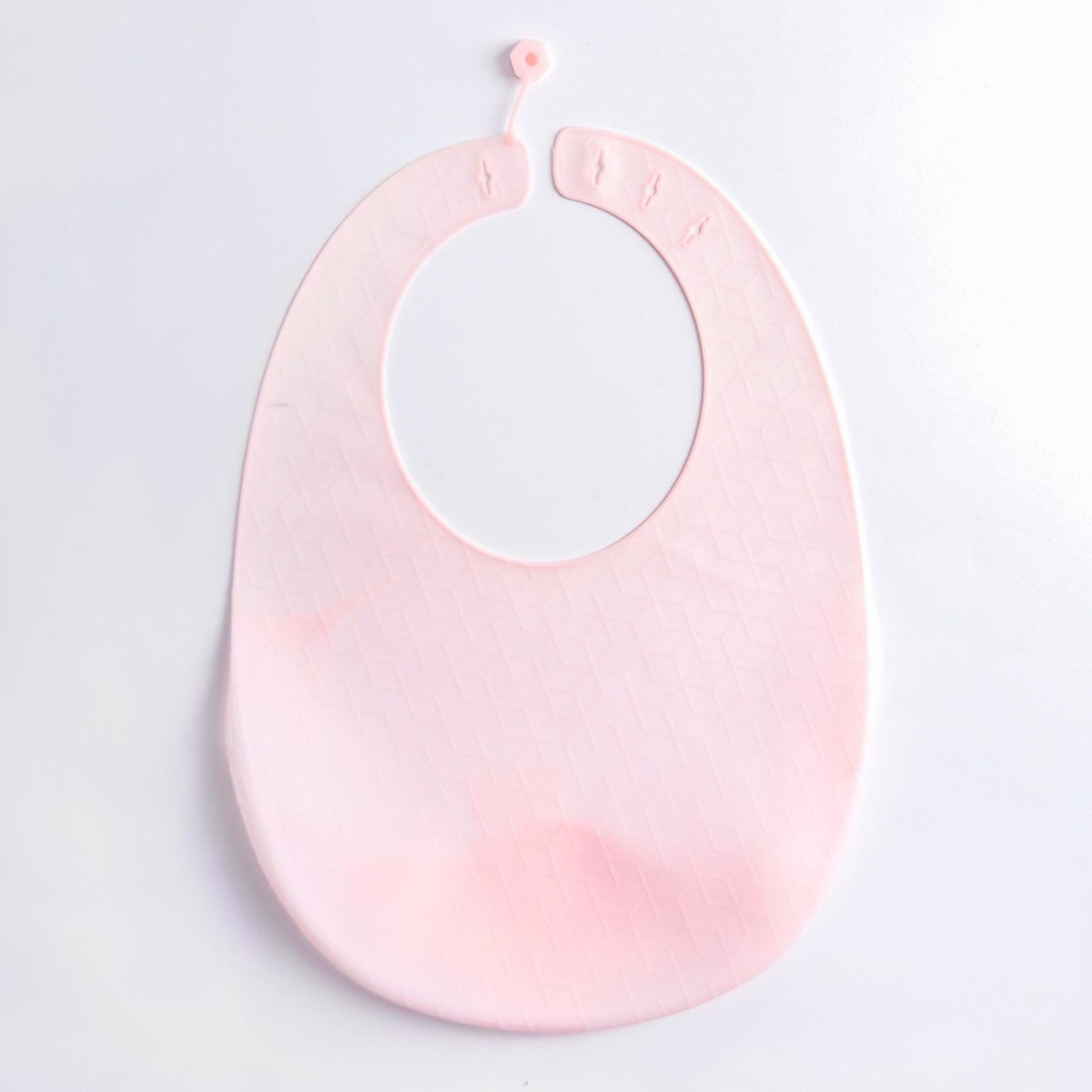 фото Нагрудник для кормления силиконовый с карманом, цвет розовый mum&baby