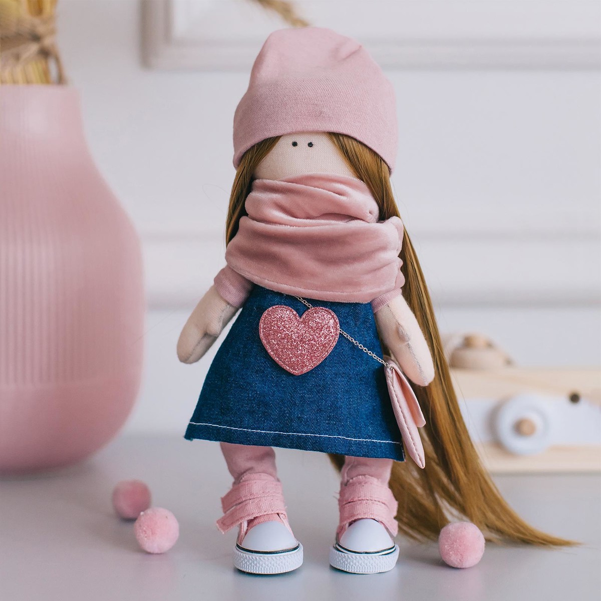 Мягкая кукла нати, набор для шитья, 21 × 0,5 × 29,7 см мягкая кукла sebra рыцарь