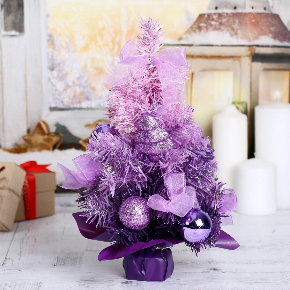 

Искусственная елка настольная, Фиолетовый