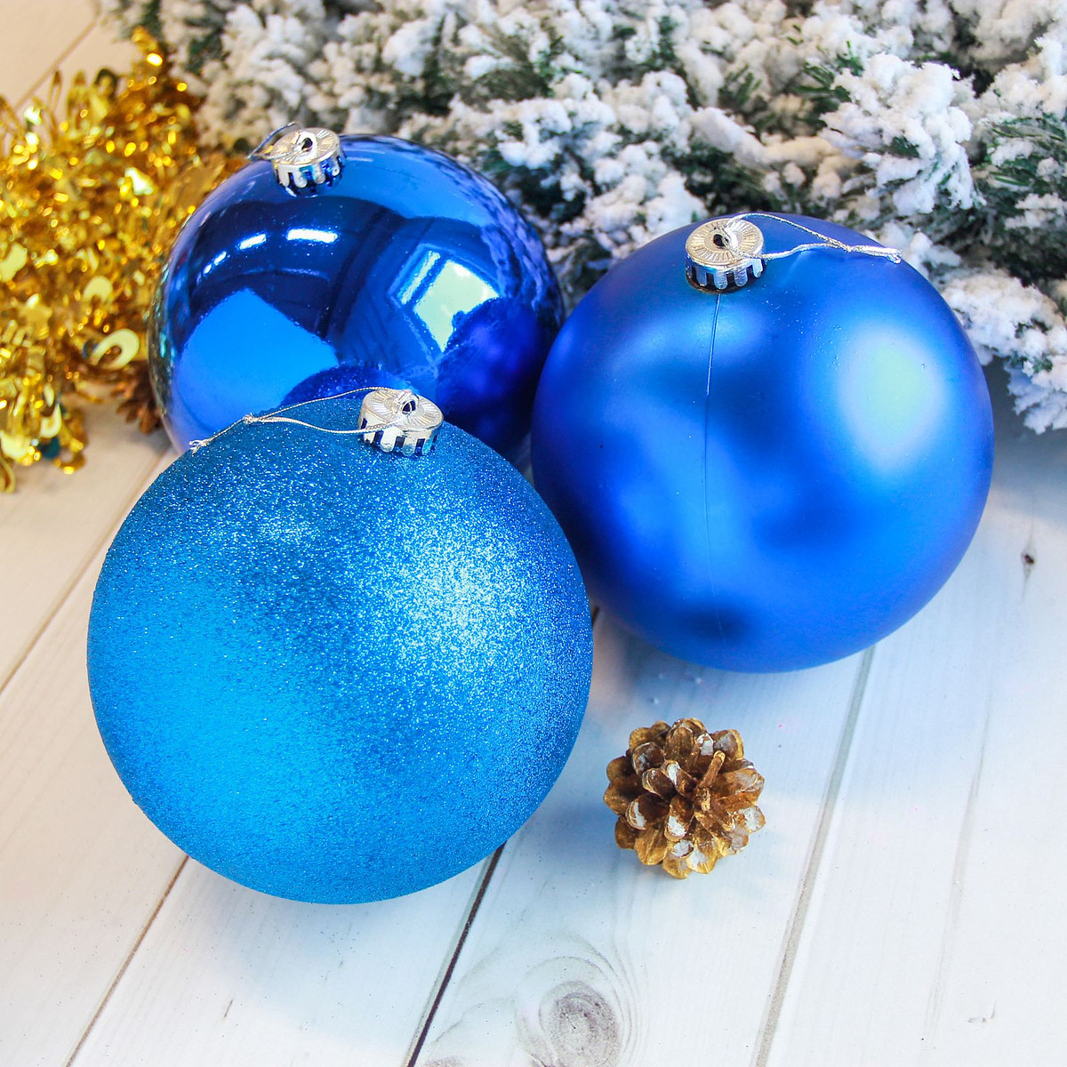 

Ёлочные игрушки, Синий