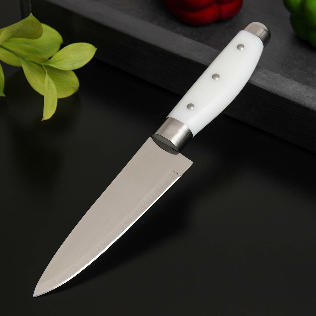 Нож кухонный доляна нож для овощей кухонный доляна sparkle лезвие 9 см белый