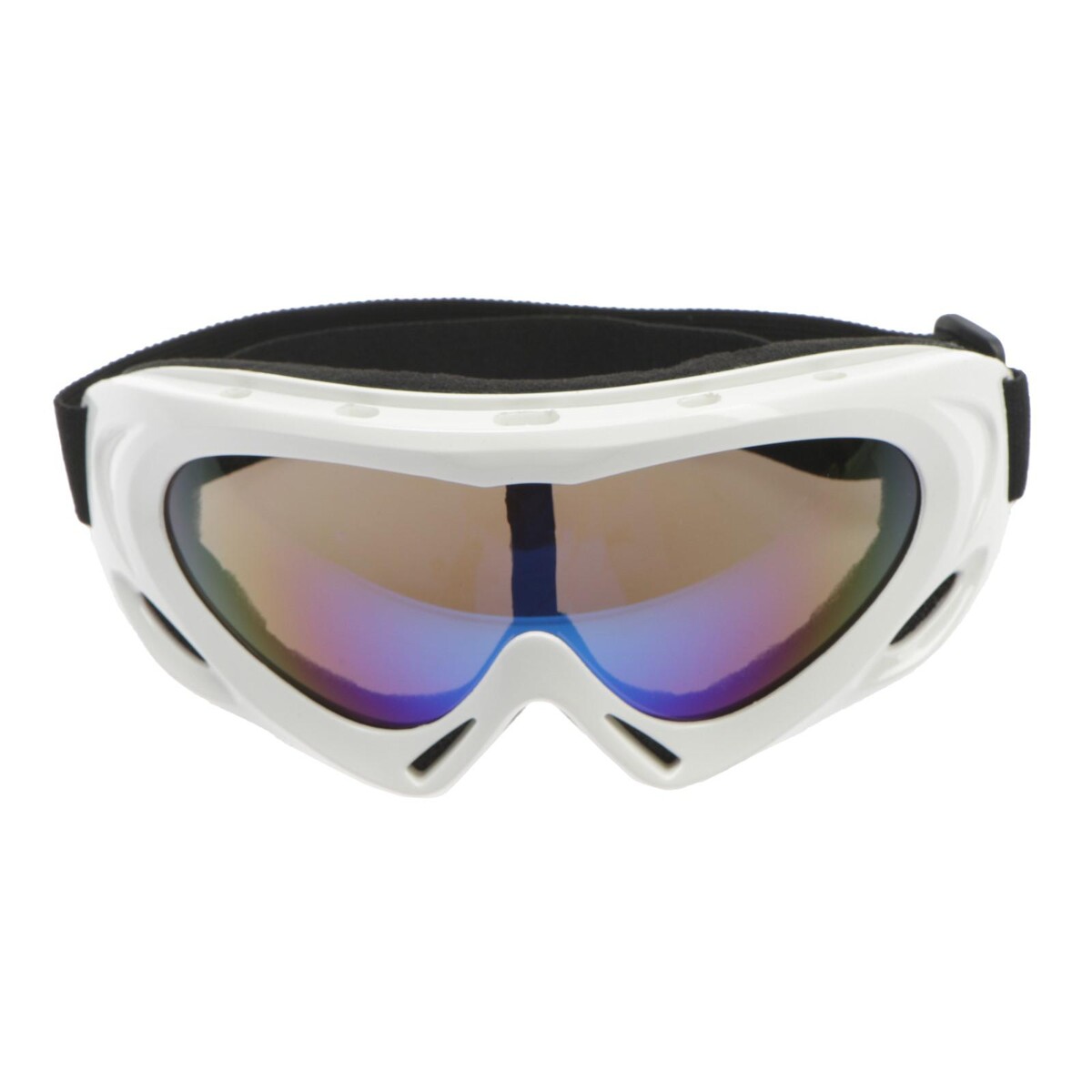 Очки для езды на мототехнике с доп. вентиляцией, стекло с затемнением, белые очки для езды на мототехнике стекло с затемнением